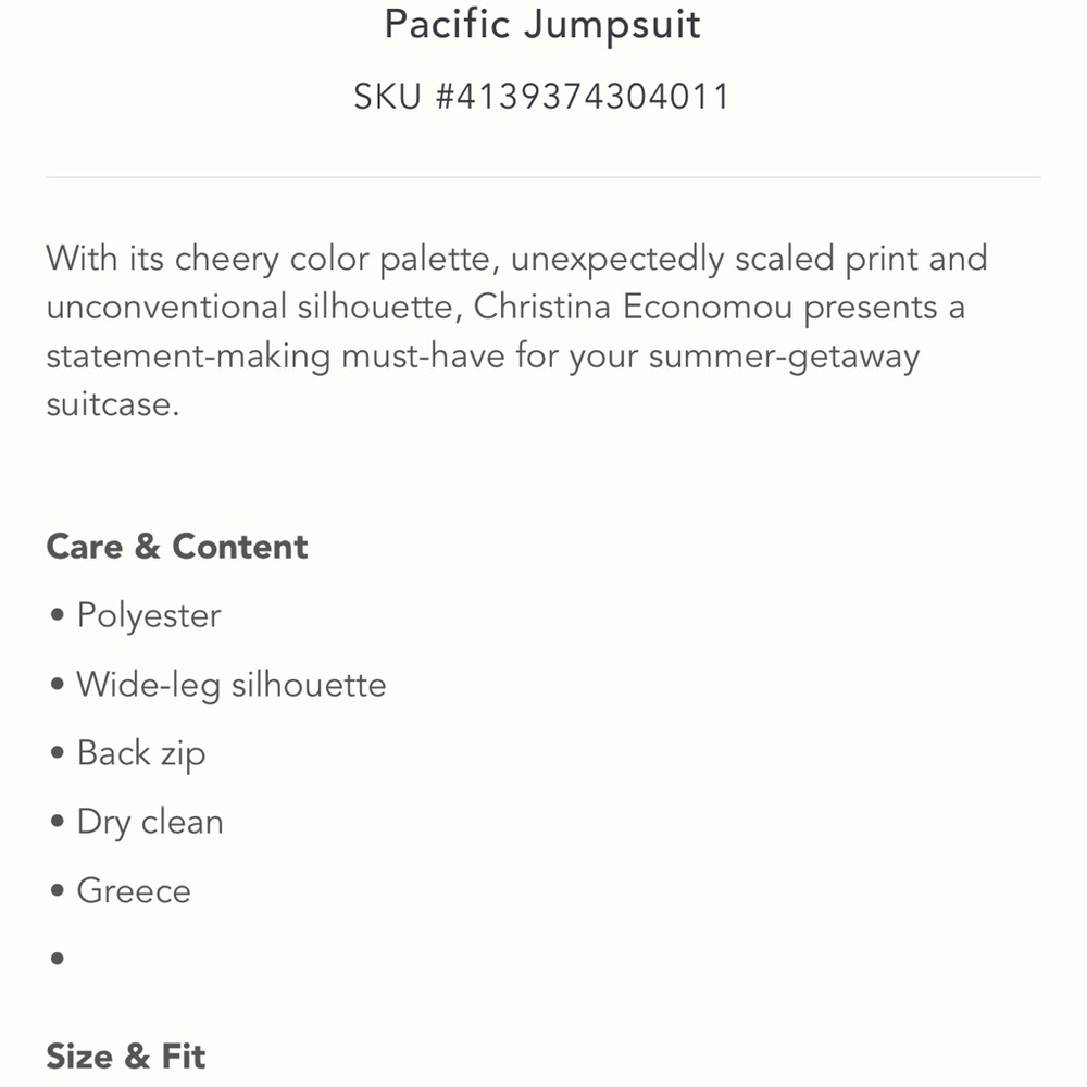 Anthropologie Pacific Jumpsuit by Christina Economou - Picture 7 of 8